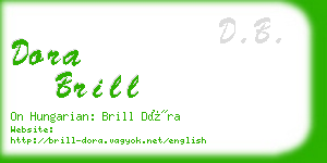 dora brill business card